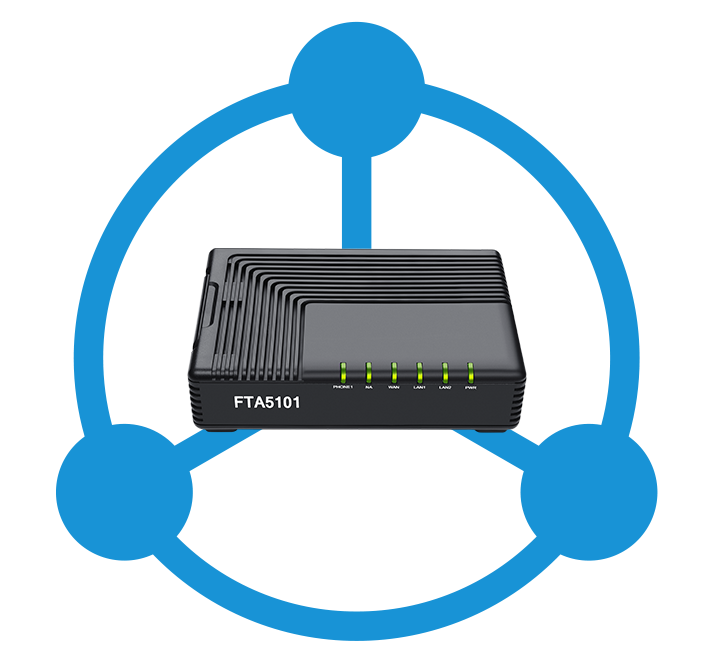 VoIP adapter FTA5101 delivers audio call VoIP adapter FTA5101 delivers audio call