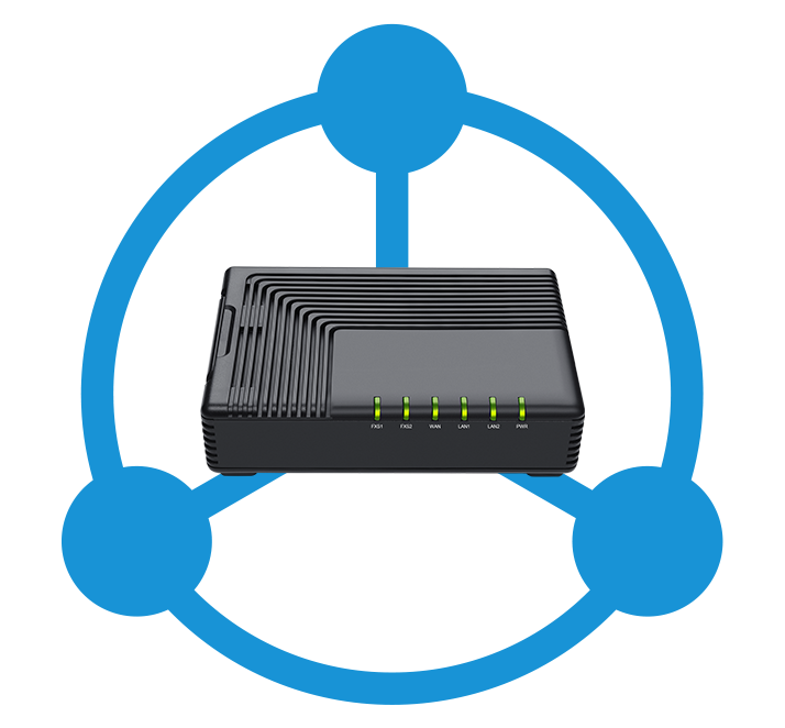 FXS VoIP адаптер FTA5102E2 забезпечує аудіодзвінок