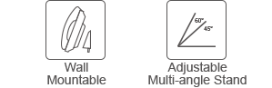 Stand with 2 adjustable angles for P11 Stand with 2 adjustable angles for P11