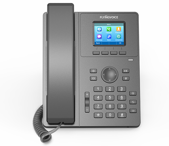 Front view of elite touch screen IP Phone P11LTE